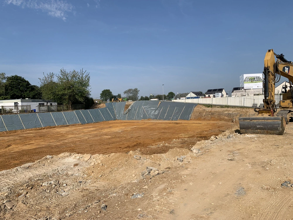 Bild aus dem Jahr 13. August 2024, Baugrube Teil 1