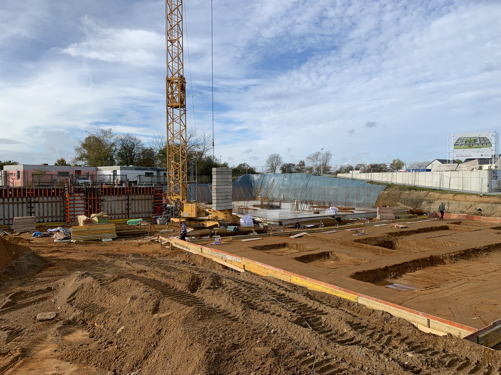 Bild aus dem Jahr 28. Oktober 2024, Keller Haus 2c und Bodenplatten