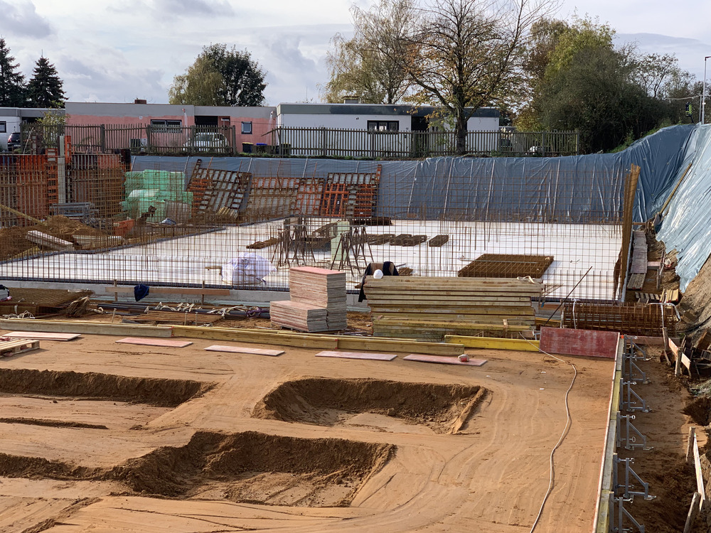 Bild aus dem Jahr 28. Oktober 2024, Keller Haus 2c und Bodenplatten