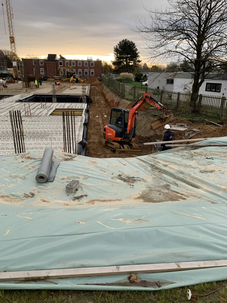 Bild aus dem Jahr 25. November 2024, Keller und Bodenplatte Haus 2f