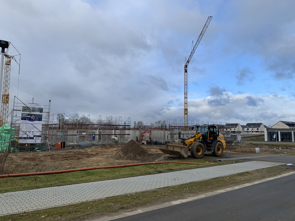 Bild aus dem Jahr 29. Januar 2025, Erdgeschoss Rohbau fertig