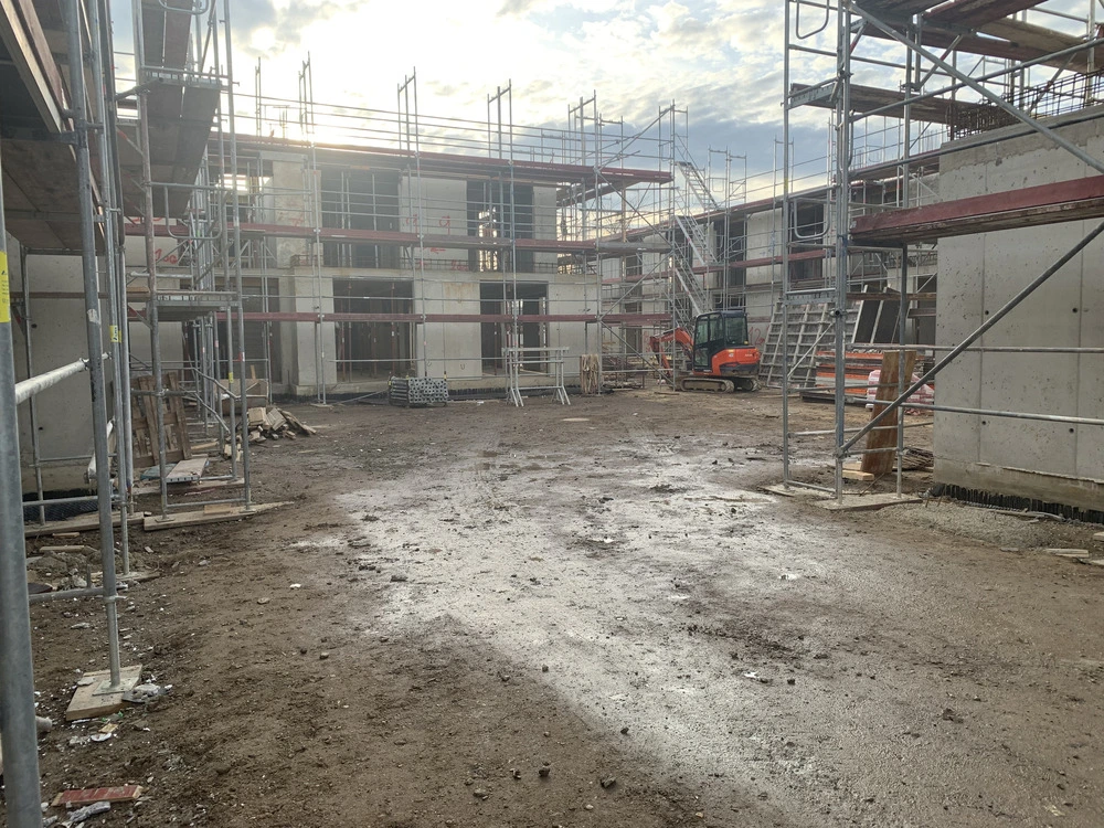 Bild aus dem Jahr 21. Februar 2025, Rohbau zweiter Obergeschoss