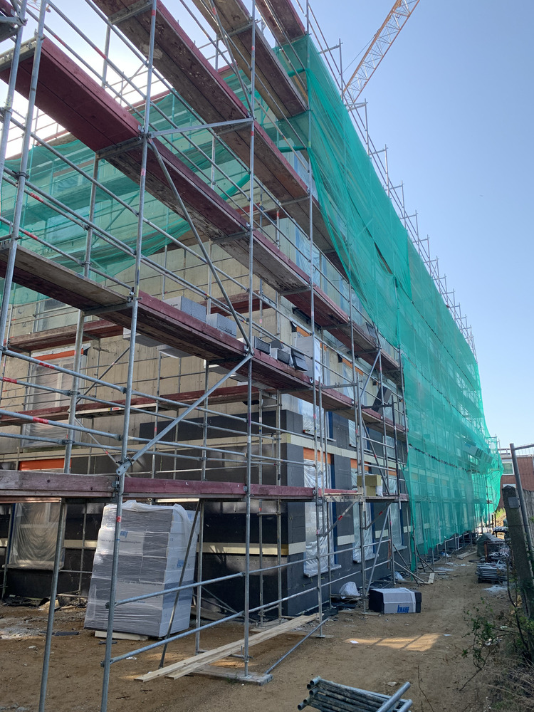 Bild aus dem Jahr 2. Juli 2025, Start Außenputz