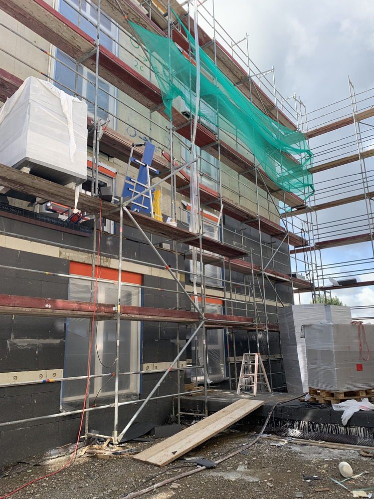 Bild aus dem Jahr 2. Juli 2025, Start Außenputz