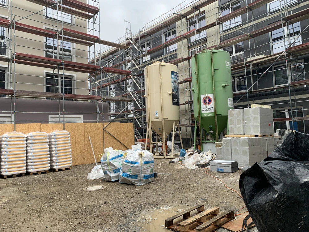 Bild aus dem Jahr 6. Oktober 2025, Außenputz, Innenputz, Estrichdämmung